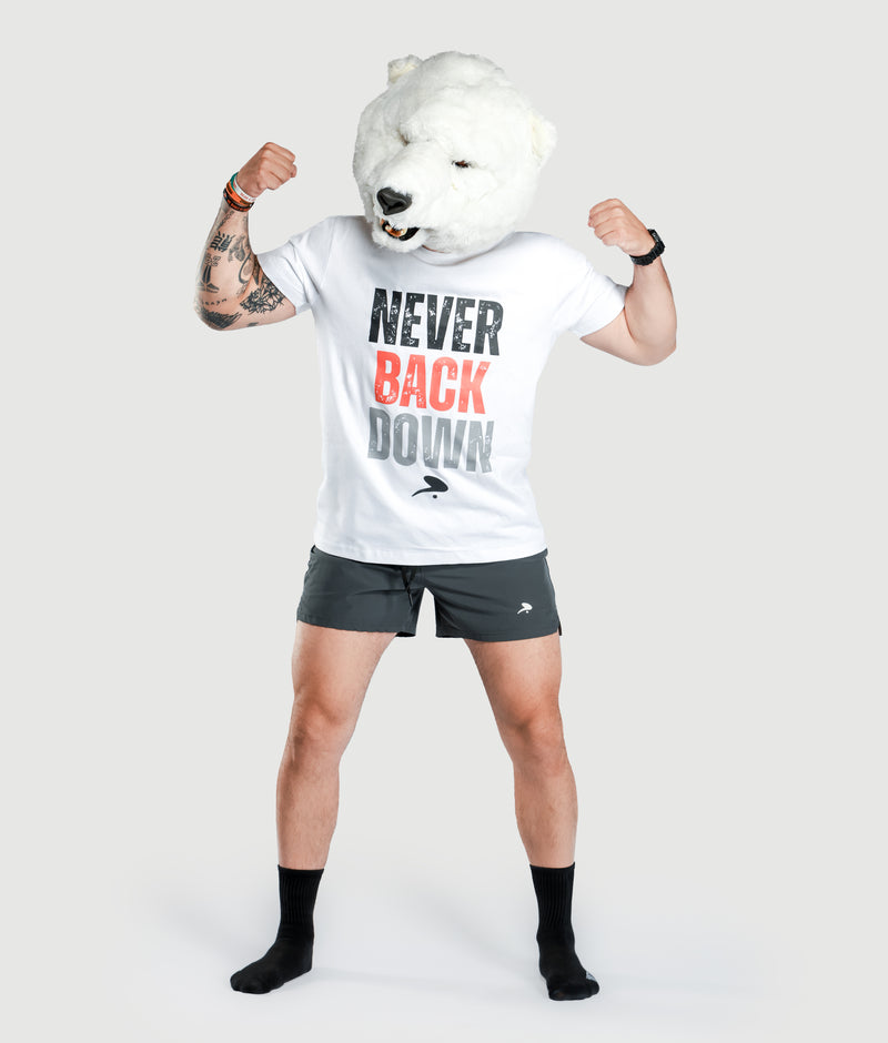 Never Back Down - White