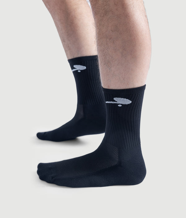 Icon Crew Socks - Black