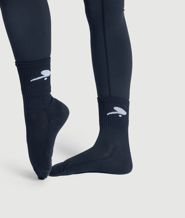 Icon Crew Socks  - Black