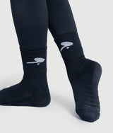 Icon Crew Socks  - Black