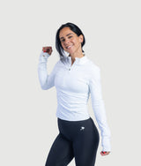 Lilly Half Zip - White