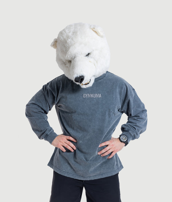 Roots Heavyweight Crew - Stone Blue