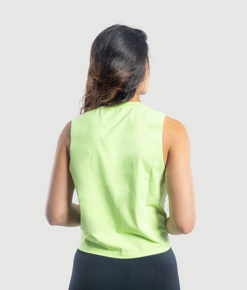 All out crop top - lime