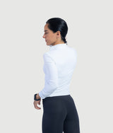 Lilly Half Zip - White