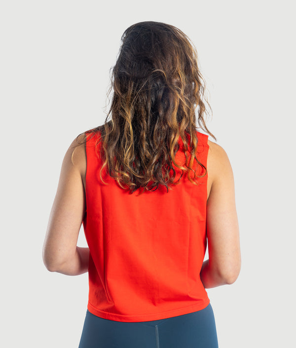 All Out Crop Top - Cherry