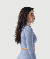 Athena Long sleeve crop top - Iceberg