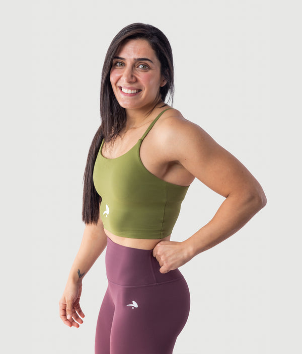 Level Up Bra Top - Olive