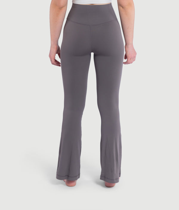 Elle Flare Leggings - Khaki Brown