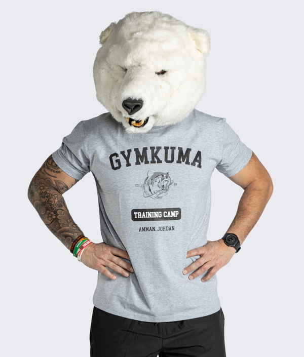 Training Camp Tee in Gray, second fit — GYMKUMA