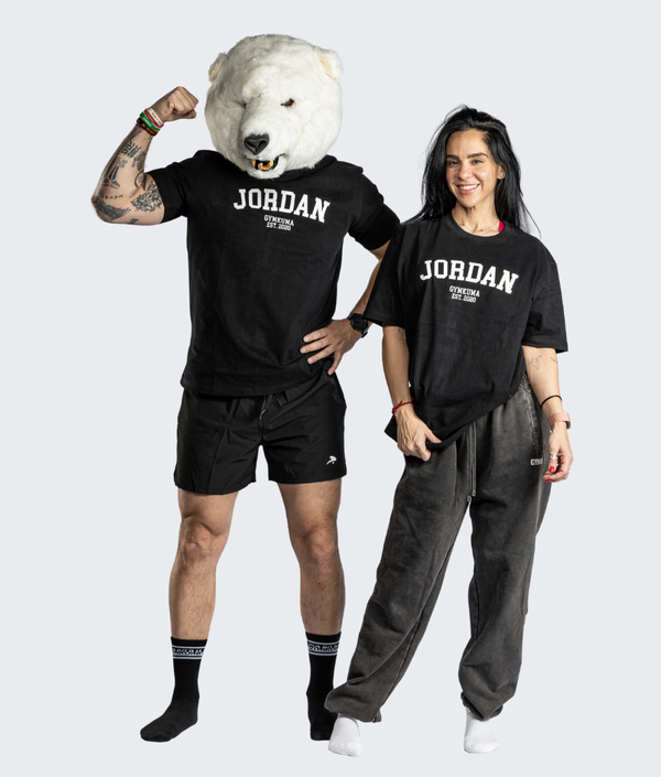 Jordan Varsity T-Shirt in Black, view 6 — GYMKUMA