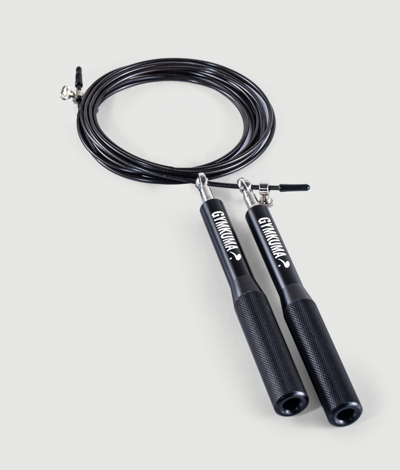 GYMKUMA Skipping Rope - Black