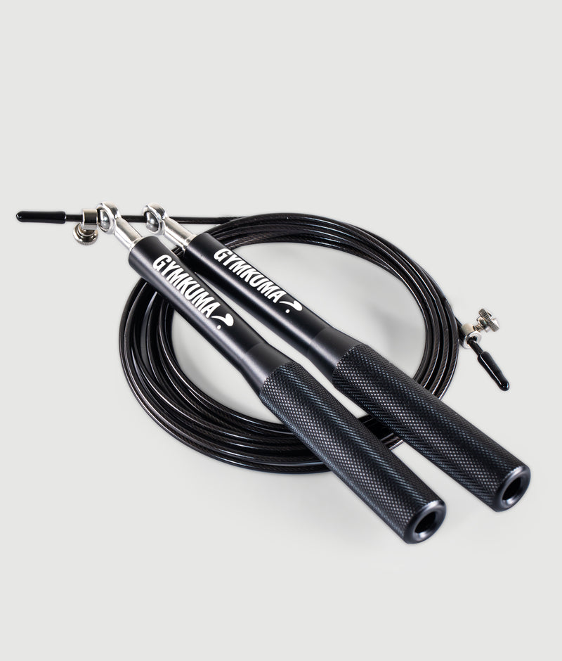 GYMKUMA Skipping Rope - Black