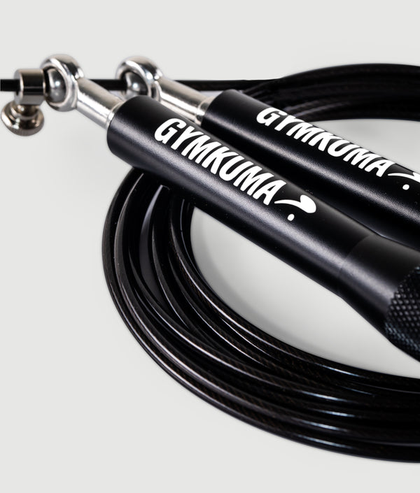 GYMKUMA Skipping Rope - Black