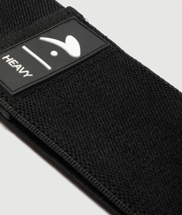 GYMKUMA Glute Builder Band in heavy resistance, latex and cotton fabric loop