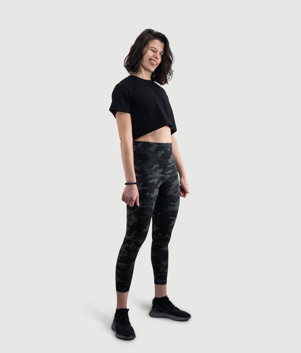 GYMKUMA stretch training crop top