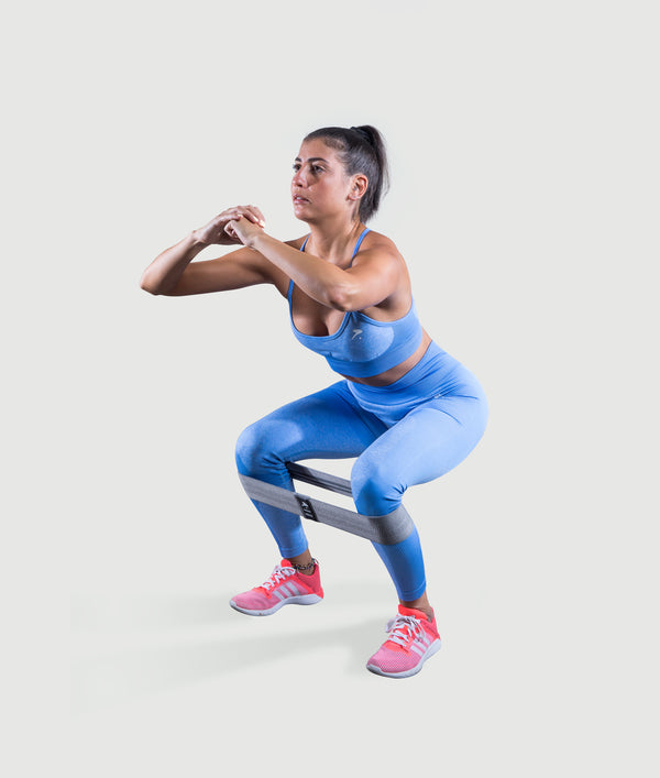 GYMKUMA medium resistance band for glute training and mobility work