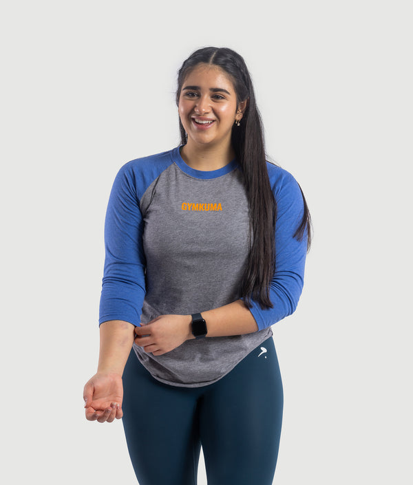 Melo 3/4 Top - Blue/Gray