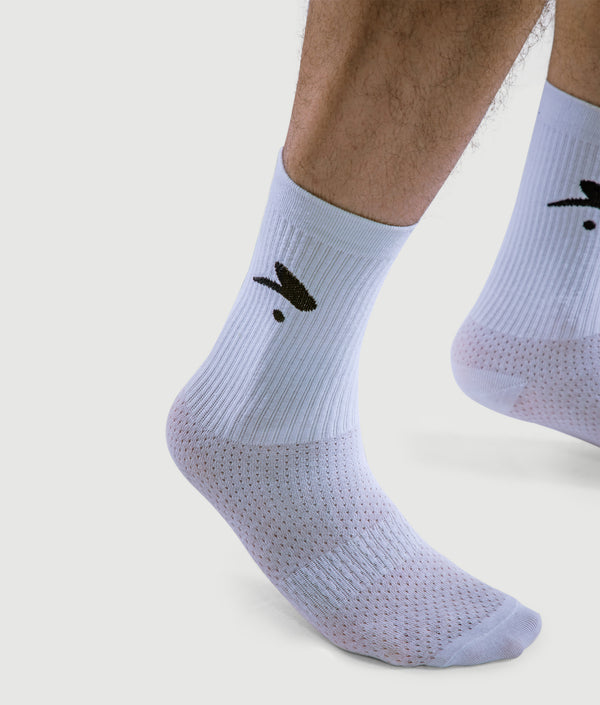 Premium Icon Crew Socks (3Pk) - White