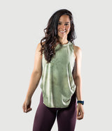 Tie Dye Tank - Moss Green