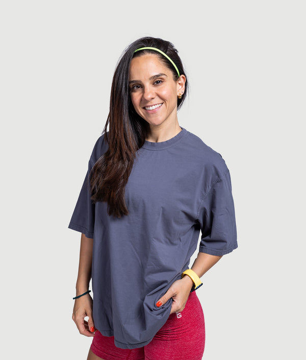 Iron Oversized T-Shirt - Gray/Red