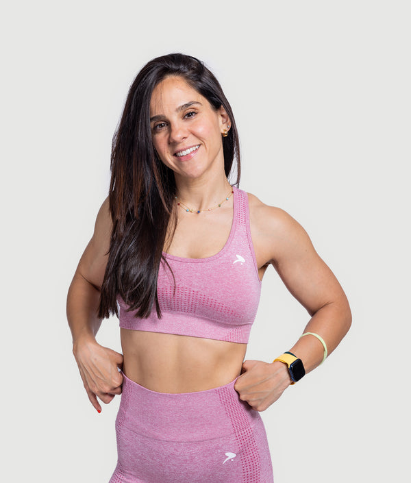 GYMKUMA Athena seamless sports bra in pink