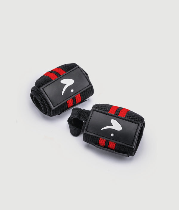 Padded lifting wrist support with red detail