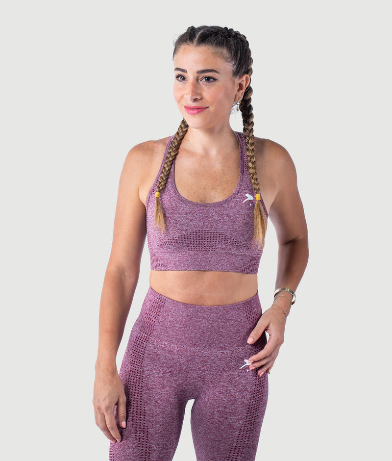 Athena Seamless Sports Bra - Maroon