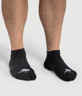 Black No Show Socks (3Pk)