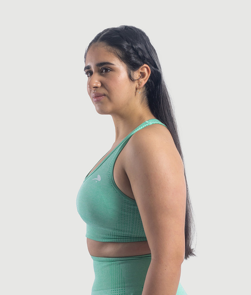 Athena Seamless Sports Bra - Mint Green