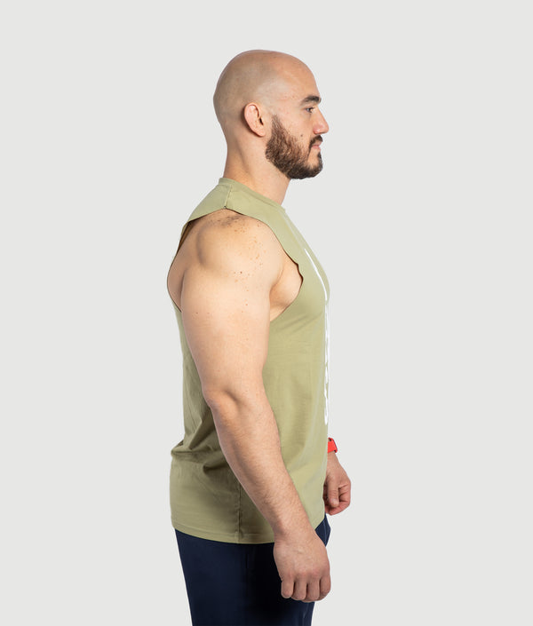 Beast Drop Armhole Tank - Green