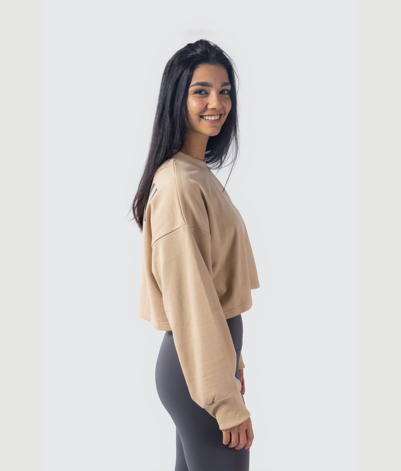 Citadel Cropped Crew - Beige