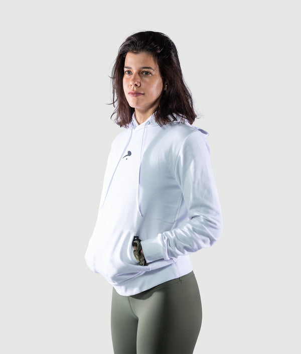 GYMKUMA Icon training hoodie in white