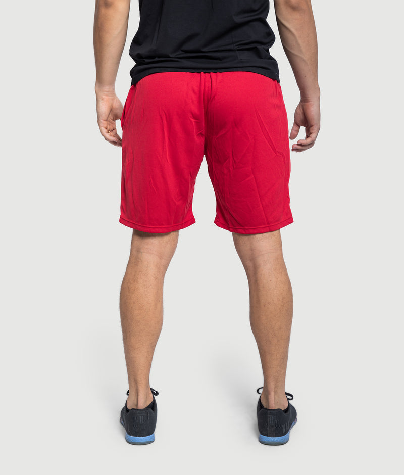 Tear drop shorts - Red