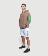 824 Hoodie - Beige/Green