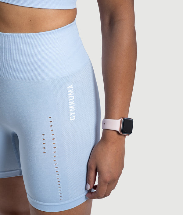Sky Blue Rise seamless set by GYMKUMA
