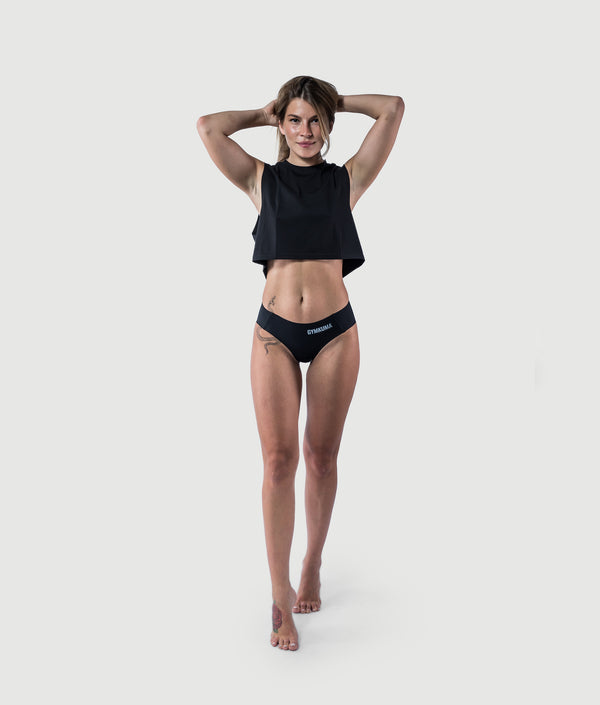 Invisible Seamless Black Underwear