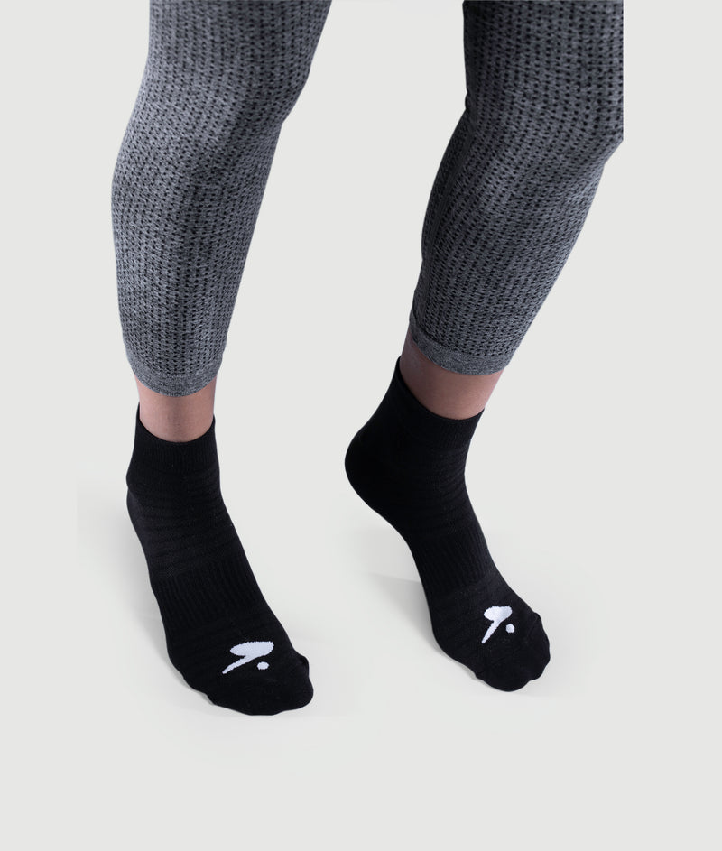 Black Ankle Socks (3Pk)